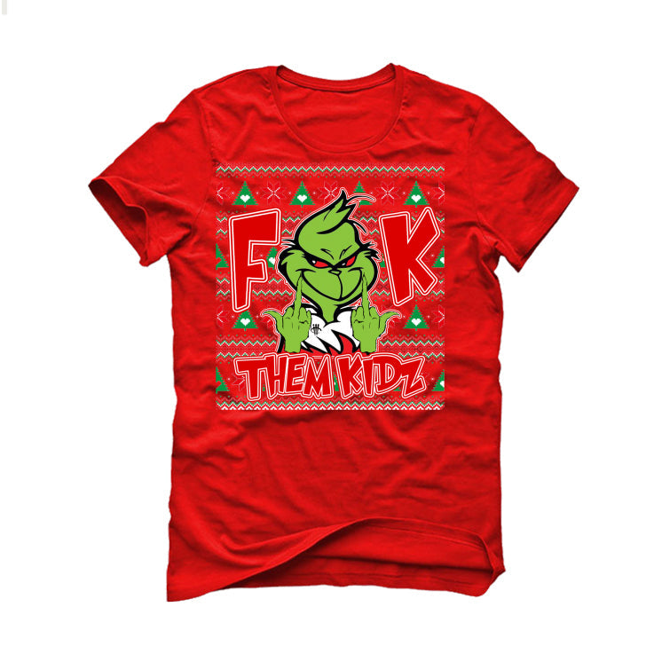 CHRISTMAS UGLY SWEATERS Red T-Shirt (Fck Them Kidz) product image 2