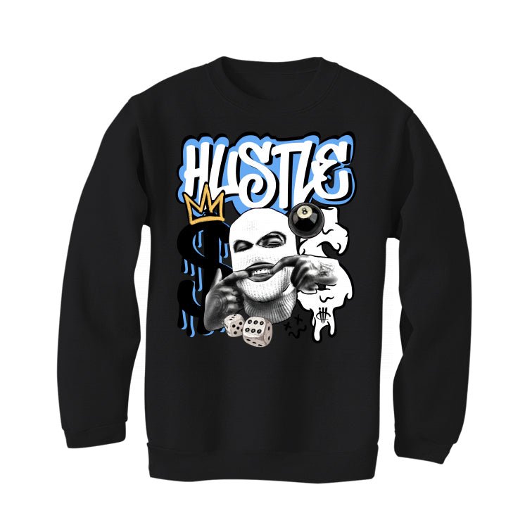 Air Jordan 1 "UNC Toe" - Black T-Shirt (GRIND HUSTLE)