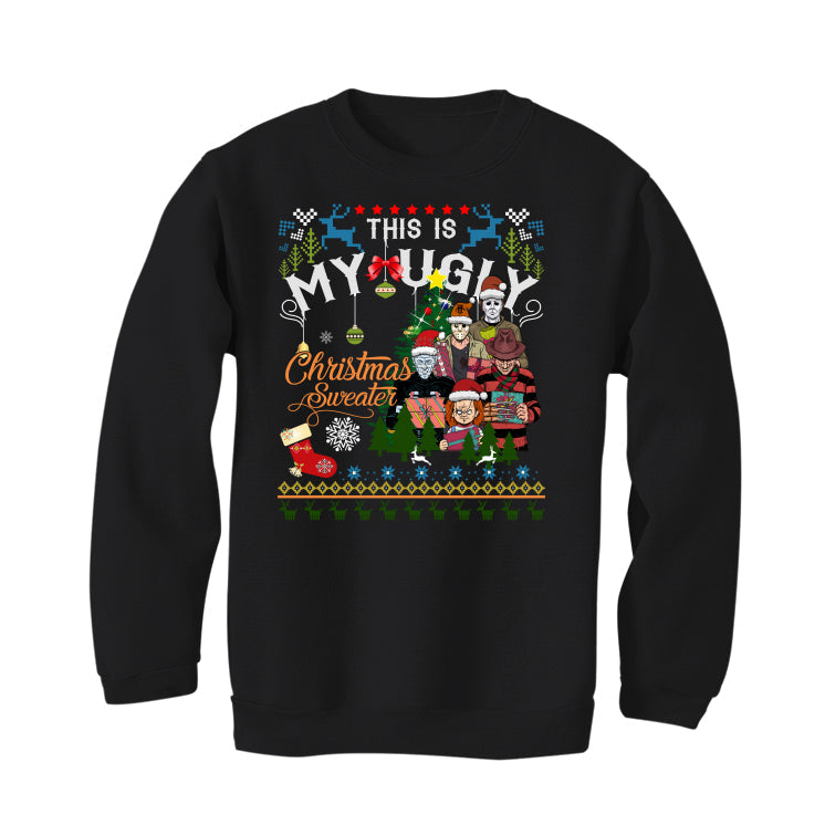 CHRISTMAS UGLY SWEATERS Black T-Shirt (This My Sweater) product image 4