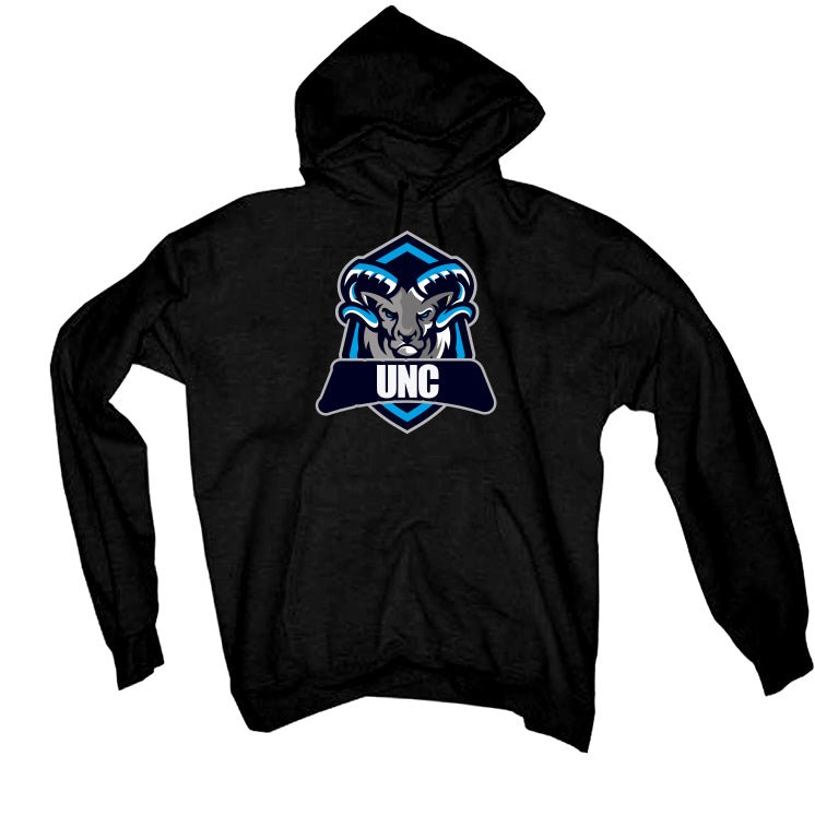 Air Jordan 1 "UNC Toe" | illcurrency Black T-Shirt (RAMMED product image 3