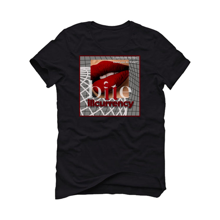 Nike Dunk Low Team Red | ILLCURRENCY Black T-Shirt (BITE IT) product image 2
