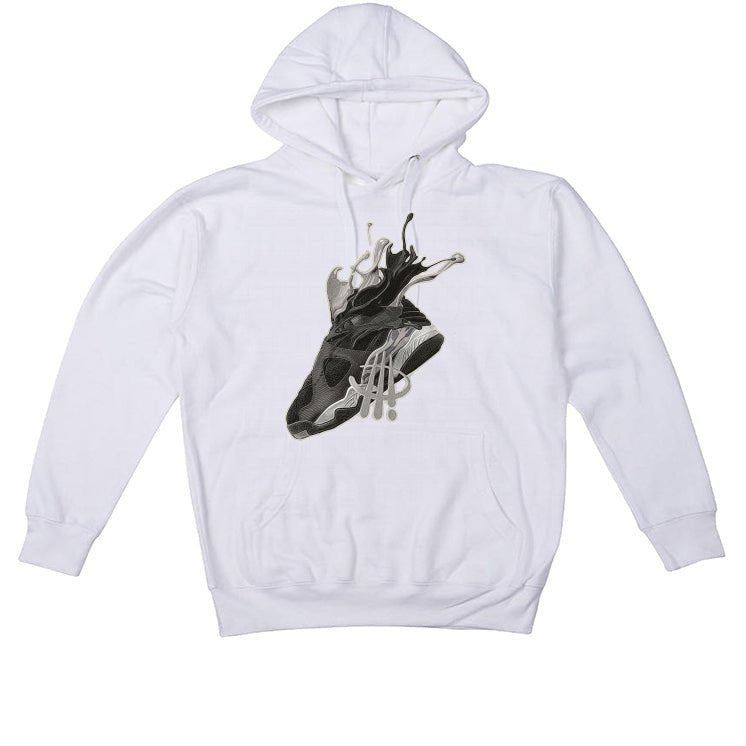 Air Jordan 8 Winter “Gunsmoke” | illcurrency White T-Shirt product image 3