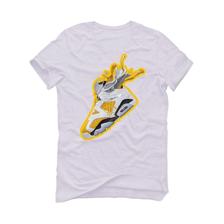 Air Jordan 6 Yellow Ochre | illcurrency White T-Shirt product image 2