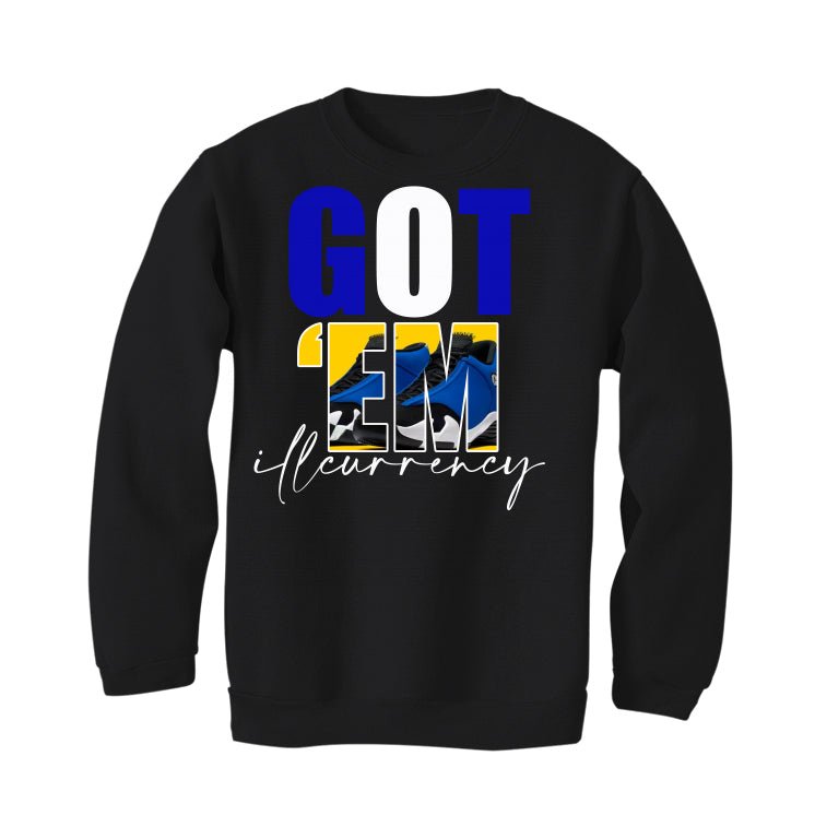 AIR JORDAN 14 LANEY |ILLCURRENCY Black T-Shirt (Got Em) product image 4