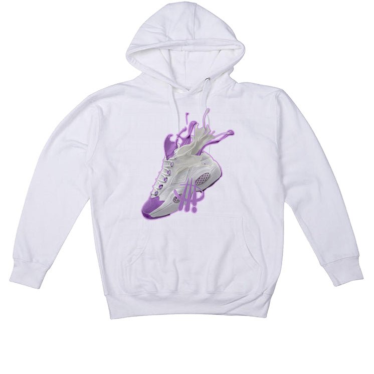 Reebok Question Mid “Grape Toe”| ILLCURRENCY White T-Shirt product image 3