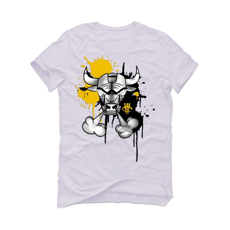 Air Jordan 6 Yellow Ochre | illcurrency White T-Shirt (Iron product image 2