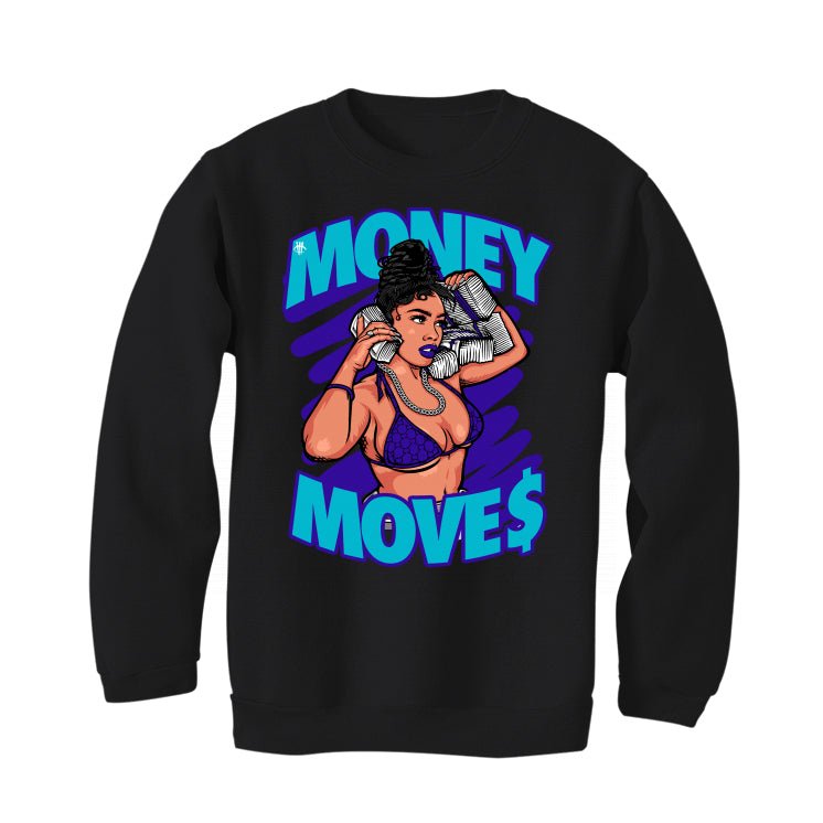Air Jordan 6 Retro Aqua Black T-Shirt (Money Moves)