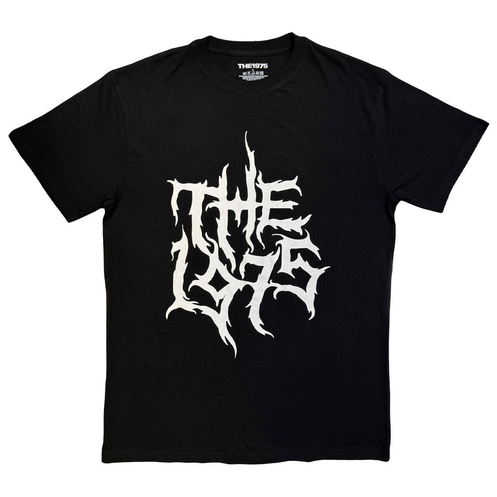 The 1975 Metal Band Logo Mono T Shirt product image 1
