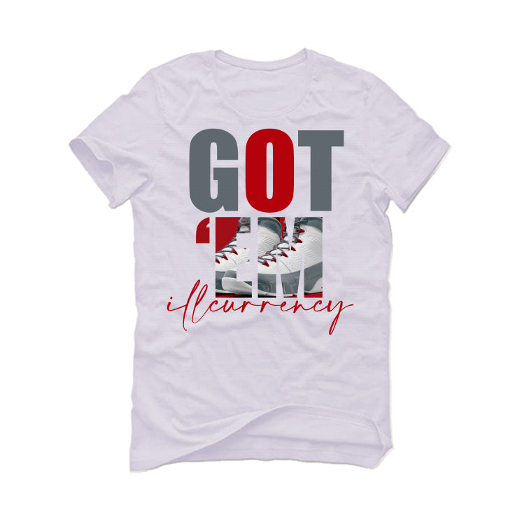 Air Jordan 9 “Fire Red” White T-Shirt (Got Em)