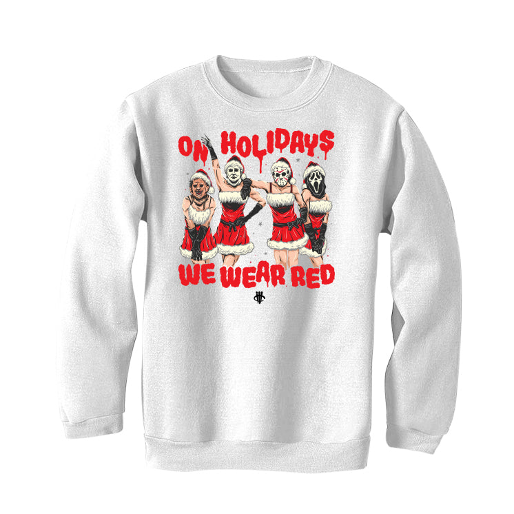 CHRISTMAS UGLY SWEATERS White T-Shirt (WE WEAR RED) product image 4