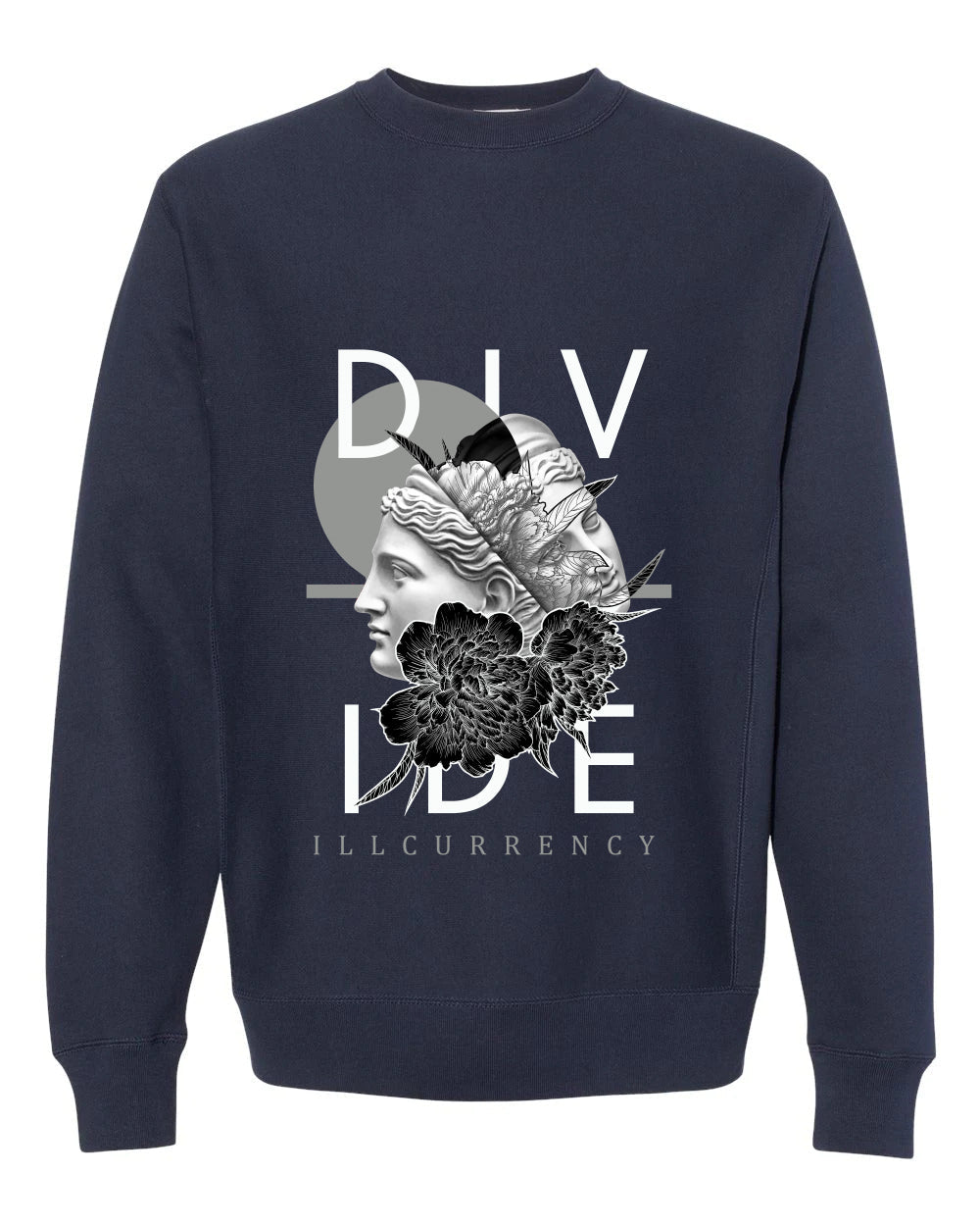 AIR JORDAN 3 “WHITE NAVY”| ILLCURRENCY Blue T-Shirt (Divide) product image 4