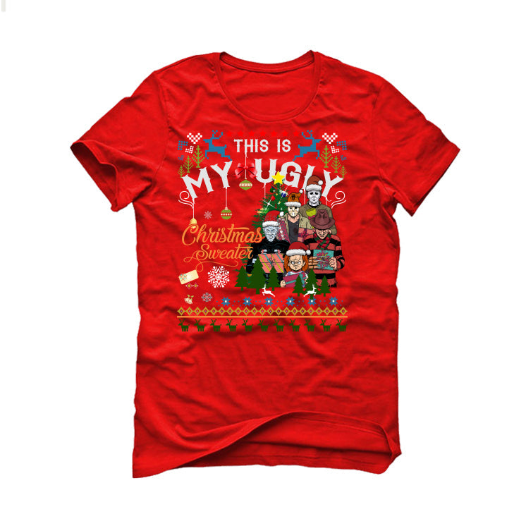 CHRISTMAS UGLY SWEATERS Red T-Shirt (This My Sweater) product image 2