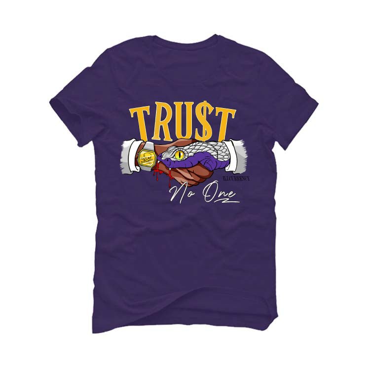 Air Jordan 12 Field Purple - Purple T-Shirt (TRUST NO ONE)