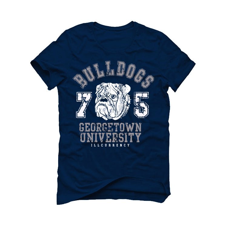 Air Jordan 5 “Georgetown” | illcurrency Navy Blue T-Shirt product image 2