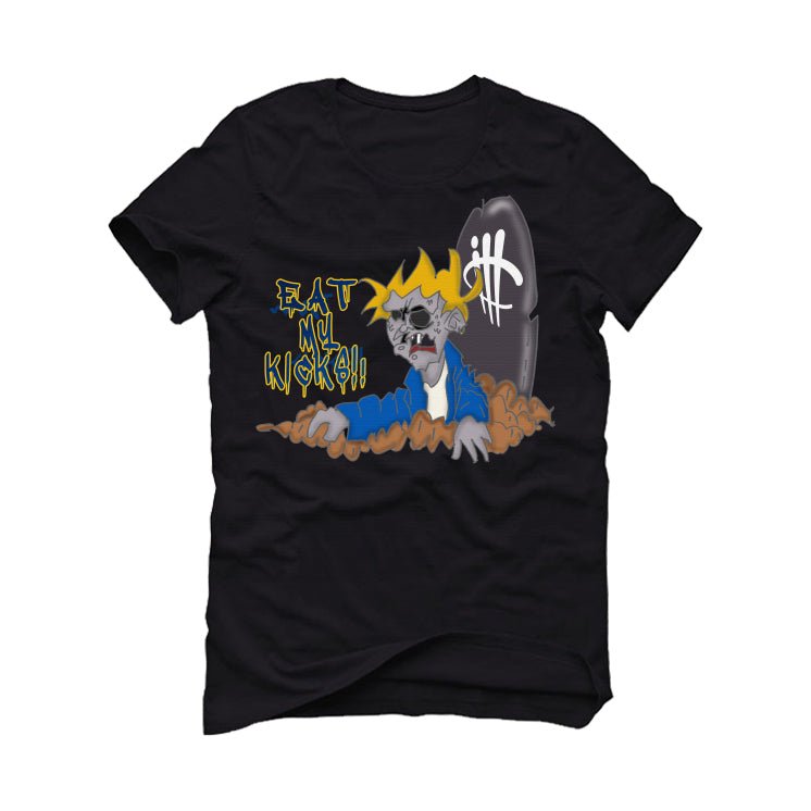 AIR JORDAN 14 LANEY |ILLCURRENCY Black T-Shirt (EAT MY product image 2