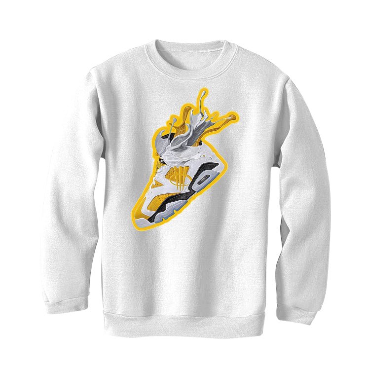 Air Jordan 6 Yellow Ochre | illcurrency White T-Shirt product image 4