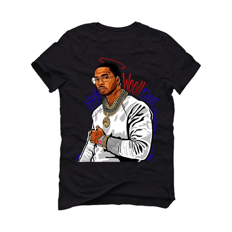 Air Jordan 8 “Playoffs” | illcurrency Black T-Shirt (THE product image 2
