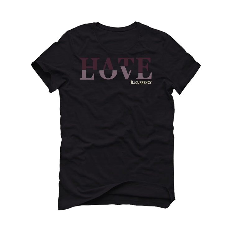 A Ma Maniere x Air Jordan 4 SP "Violet Ore" Black T-Shirt (Hate Love)