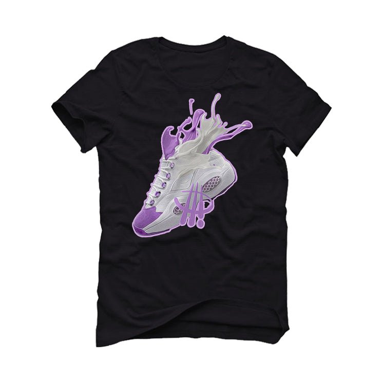 Reebok Question Mid “Grape Toe”| ILLCURRENCY Black T-Shirt product image 2