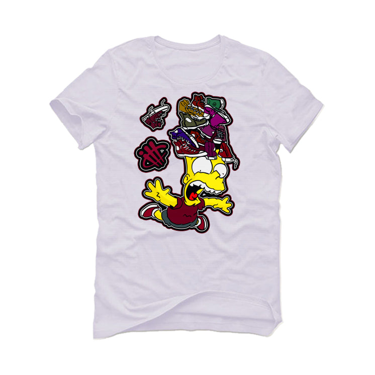 Nike Dunk Low Team Red | ILLCURRENCY White T-Shirt (FALLING product image 2