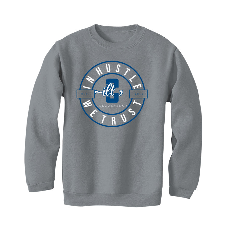 Air Jordan 1 High OG “True Blue” Grey T-Shirt (In Hustle We Trust)