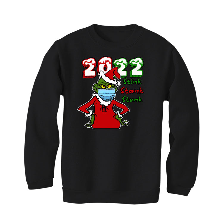 CHRISTMAS UGLY SWEATERS Black T-Shirt (Stink Stank Stunk) product image 4