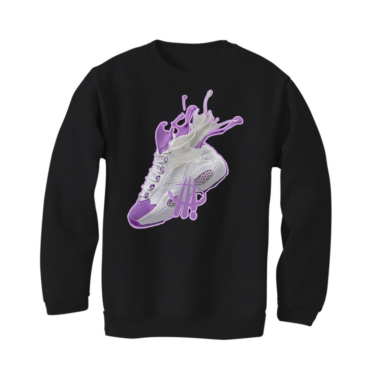 Reebok Question Mid “Grape Toe”| ILLCURRENCY Black T-Shirt product image 4
