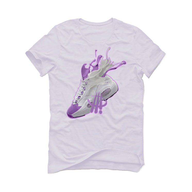 Reebok Question Mid “Grape Toe”| ILLCURRENCY White T-Shirt product image 2