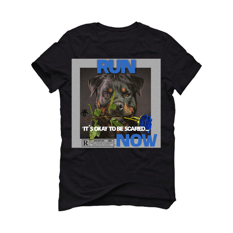 Air Jordan 1 High OG “True Blue” Black T-Shirt (RUN)