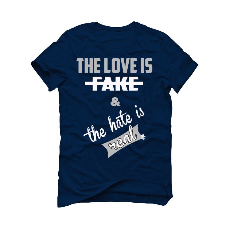Air Jordan 5 “Georgetown” | illcurrency Navy Blue T-Shirt product image 2