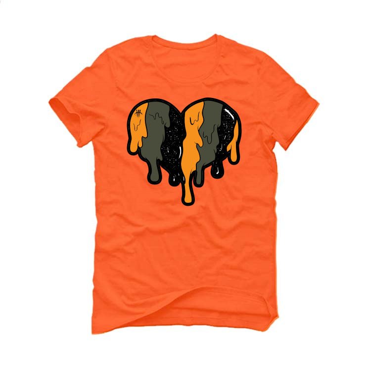 Air Jordan 5 “Olive” | illcurrency Orange T-Shirt (Heart) product image 2