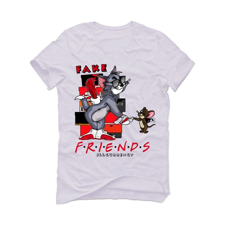 Air Jordan 12 OG “Cherry” White T-Shirt (Fake Friends)
