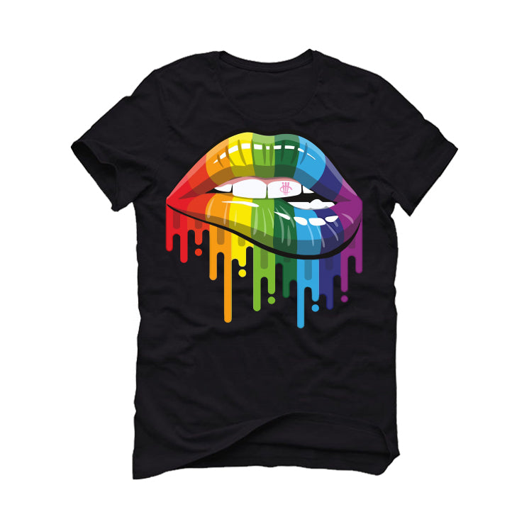 Nike SB Dunk Low “Be True” Black T-Shirt (Pride Lips)