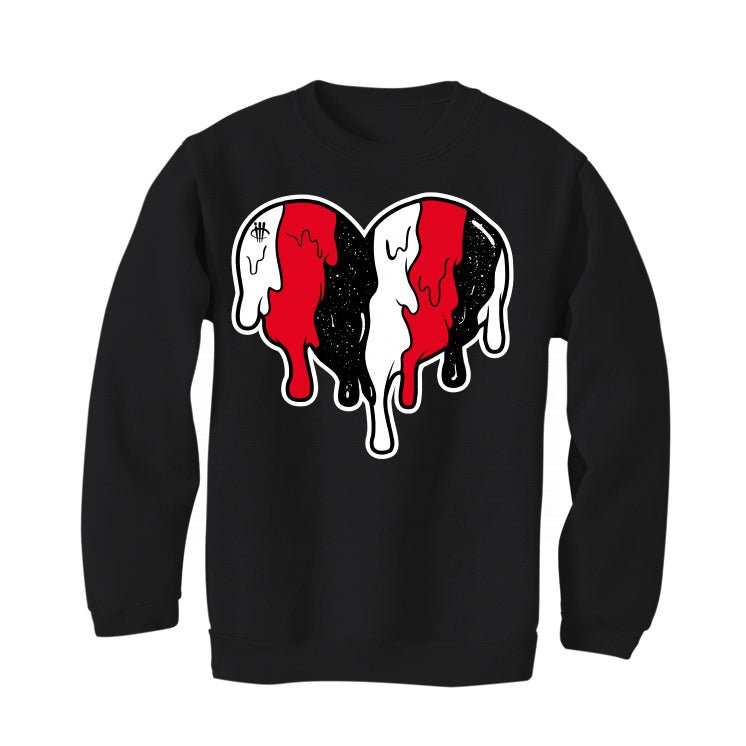 Air Jordan 8 “Playoffs” | illcurrency Black T-Shirt (Heart) product image 4