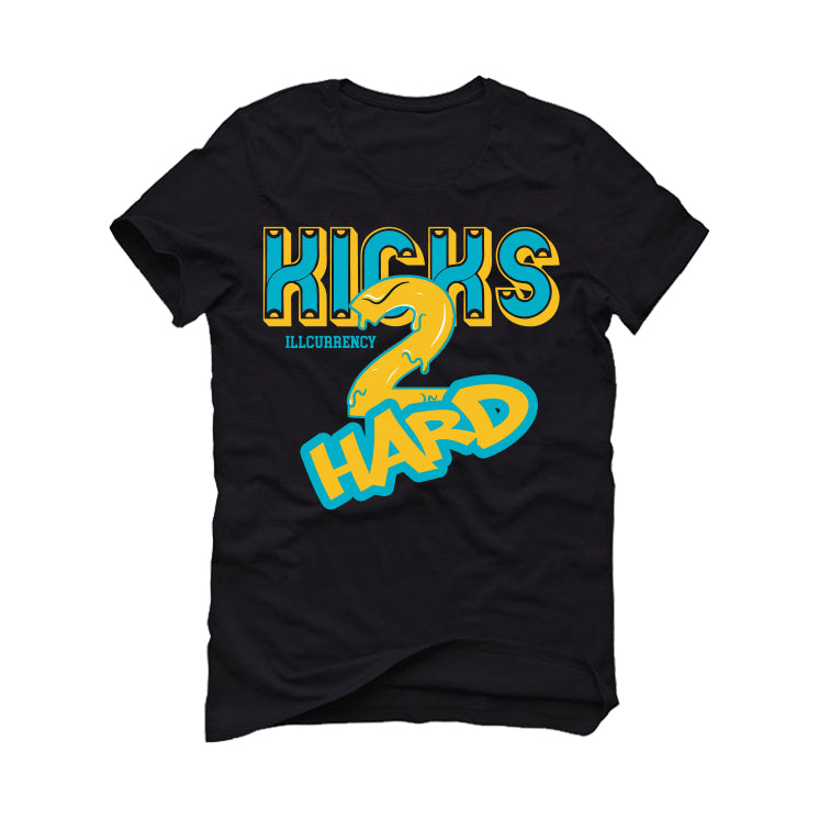 Air Jordan 5 “Aqua” Black T-Shirt (Kicks 2 Hard)