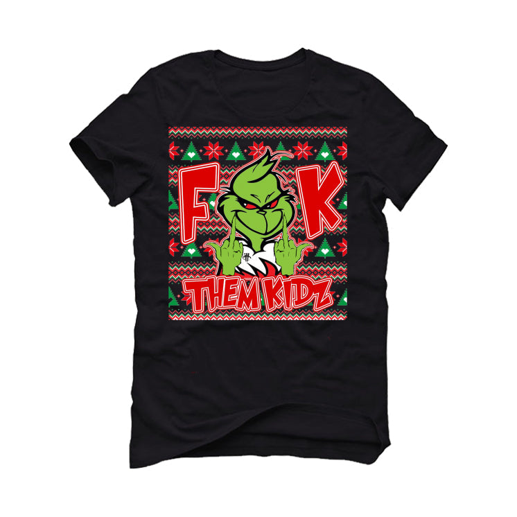 CHRISTMAS UGLY SWEATERS Black T-Shirt (Fck Them Kidz) product image 2