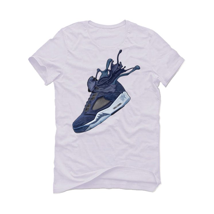 Air Jordan 5 “Georgetown” | illcurrency White T-Shirt product image 2