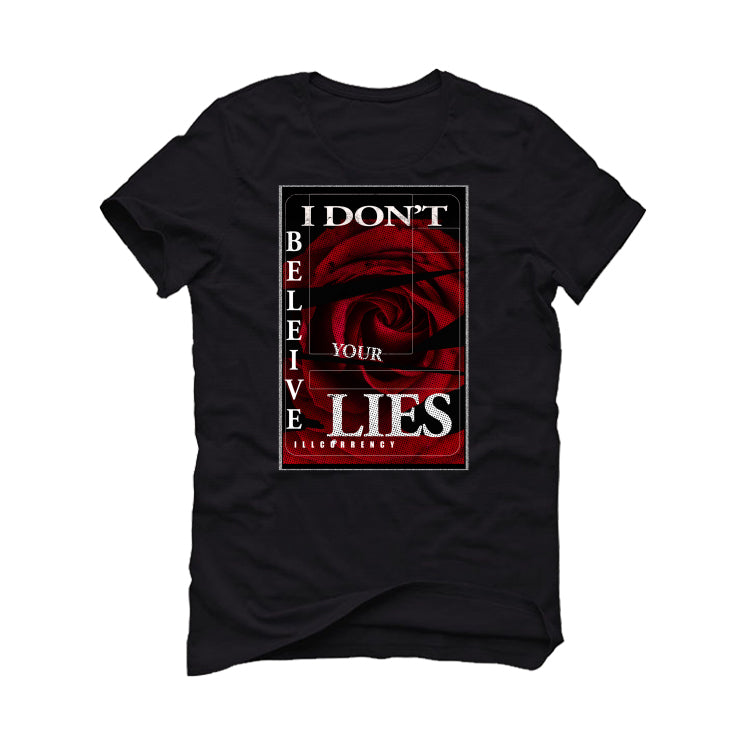 Air Jordan 1 Mid Bred 2022 | ILLCURRENCY Black T-Shirt (I product image 2