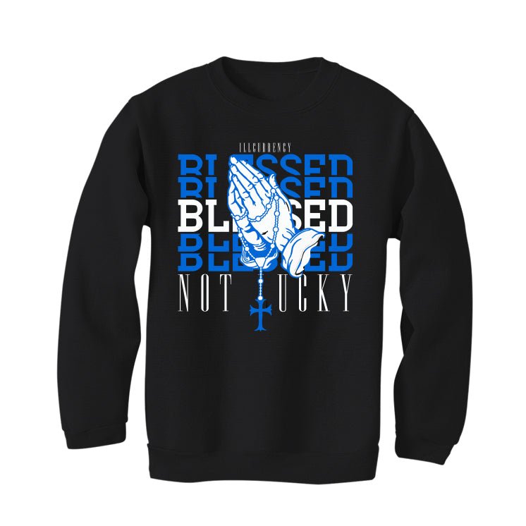 Air Jordan 1 Royal Reimagined | Illcurrency Black T-Shirt product image 4