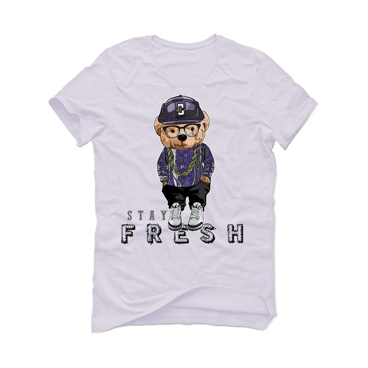 AIR JORDAN 3 "DARK IRIS" White T-Shirt (Stay Fresh)