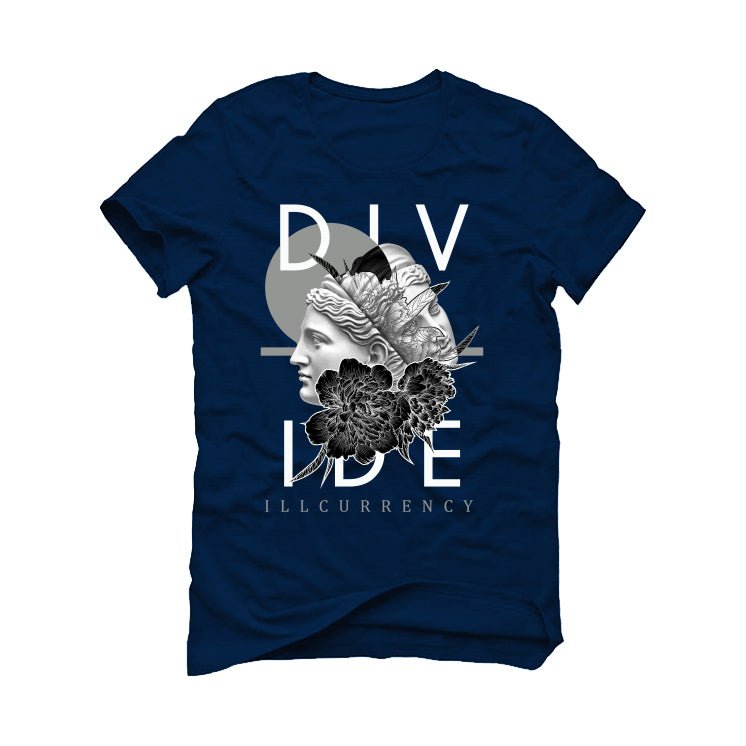 AIR JORDAN 3 “WHITE NAVY”| ILLCURRENCY Blue T-Shirt (Divide) product image 2