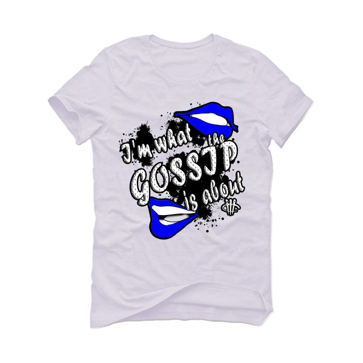 Air Jordan 12 WMNS “Hyper Royal” White T-Shirt (Gossip)