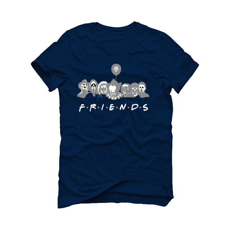 Air Jordan 11 WMNS “Midnight Navy” Navy Blue T-Shirt (F R I E N D S)