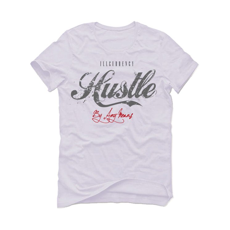 Air Jordan 3 White Cement Reimagined - White T-Shirt (Hustle By Any Means)