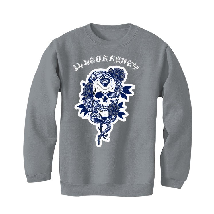 AIR JORDAN 3 “WHITE NAVY”| ILLCURRENCY Grey T-Shirt product image 4