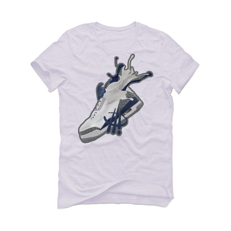AIR JORDAN 3 “WHITE NAVY”| ILLCURRENCY T-Shirt (SPLASH 3) product image 2