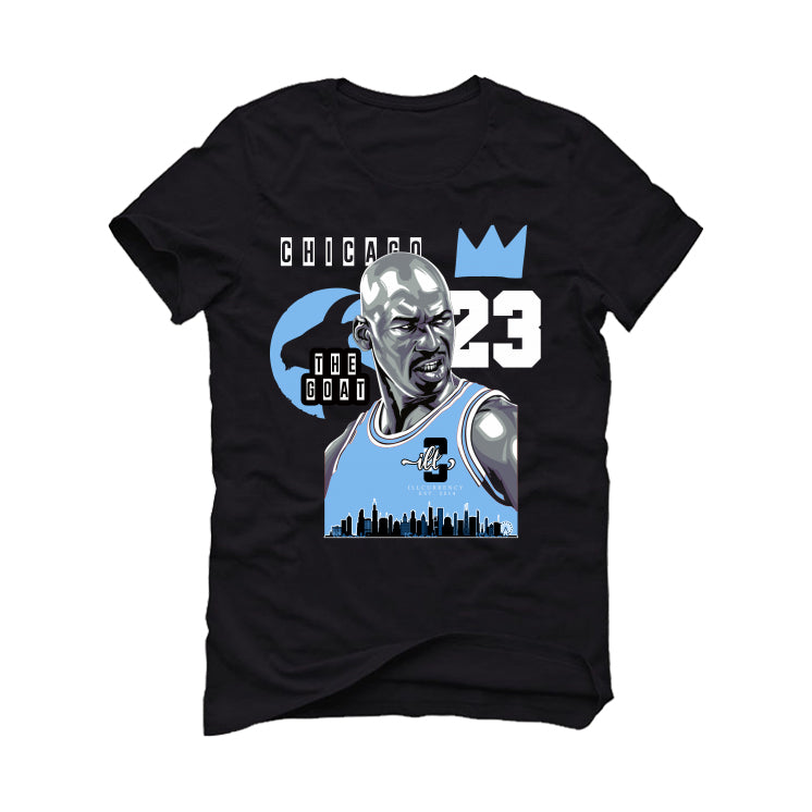Air Jordan 13 “Black UNC” Black T-Shirt (The Goat)