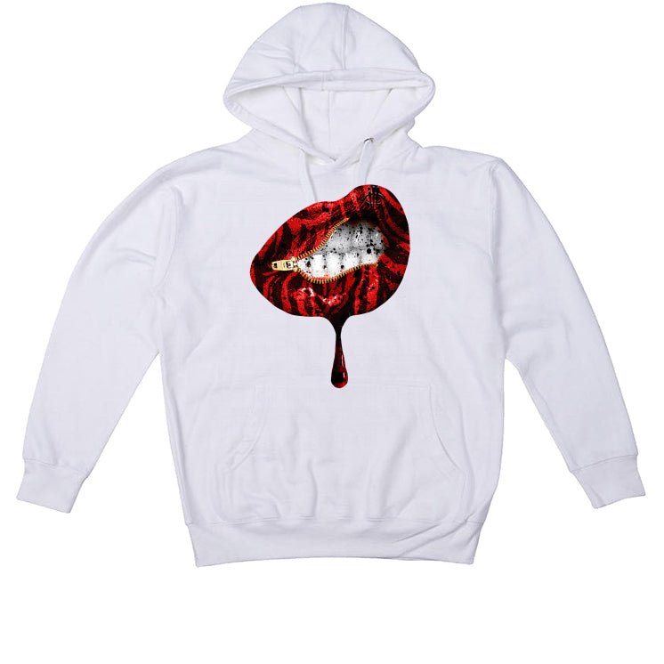 Air Jordan 4 Red Cement - White T-Shirt (LIPS UNSEALED)