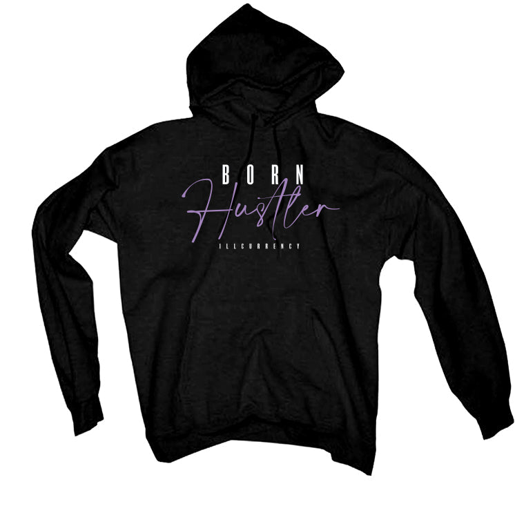 Air Jordan 7 GS “Barely Grape” Black T-Shirt (Born Hustler)