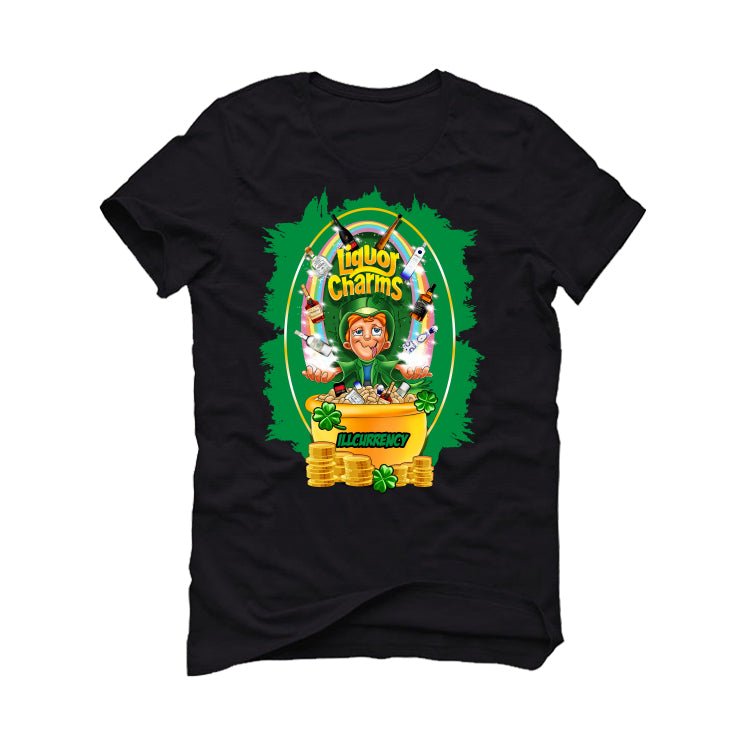 Air Jordan 1 High OG “Lucky Green” | illcurrency Black T-Shirt (Liquor Charms)
